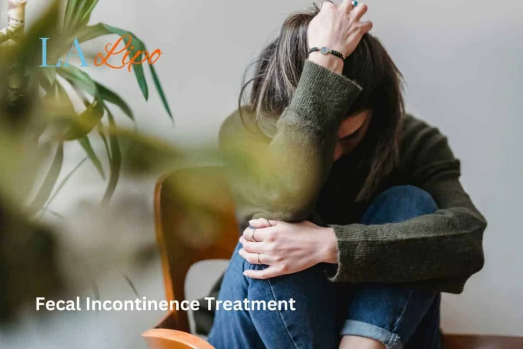 woman worried about fecal incontinence diet Bow