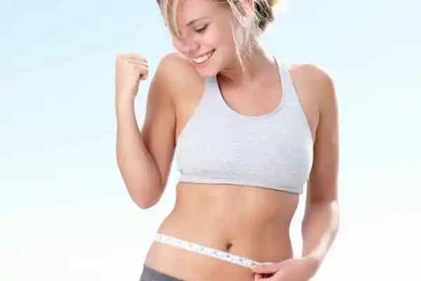 woman happy after fat reduction treatment Bow