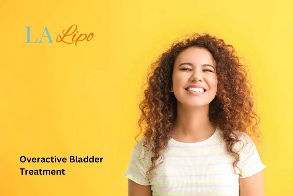 woman smiling about overactive bladder treatment Bow solutions